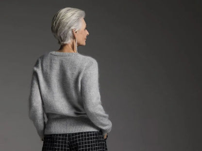 Strikkekit: Quiet Moments – let og elegant sweater med fluffy udtryk (garn + gratis opskrift)