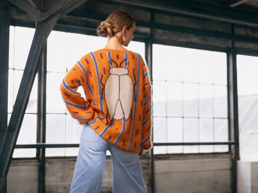 Komplet garnpakke til Khepri – Sweater med bille | L–XL