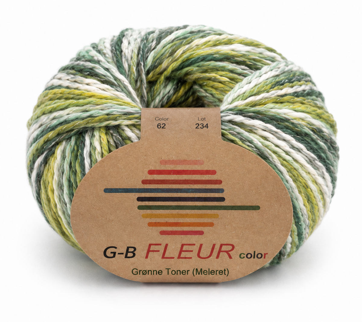 Fleur Grønne Toner (Meleret) farvenr 62