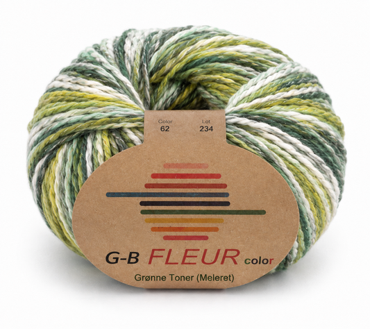 Fleur Grønne Toner (Meleret) farvenr 62