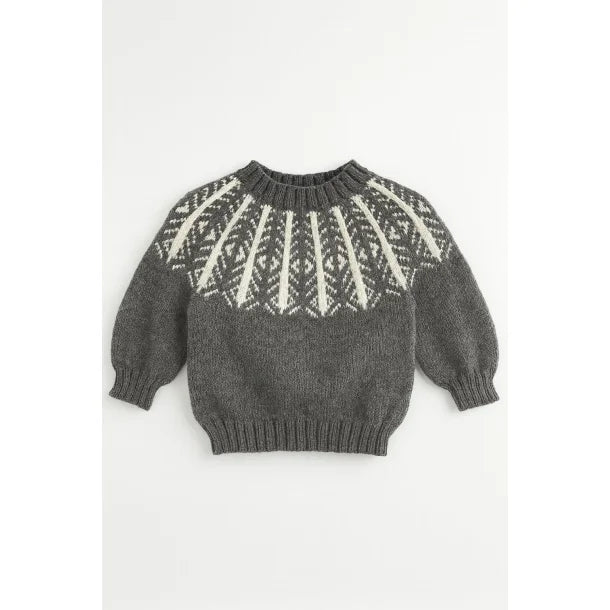 Komplet garnpakke til Idom Baby Sweater i størrelserne 24 mdr