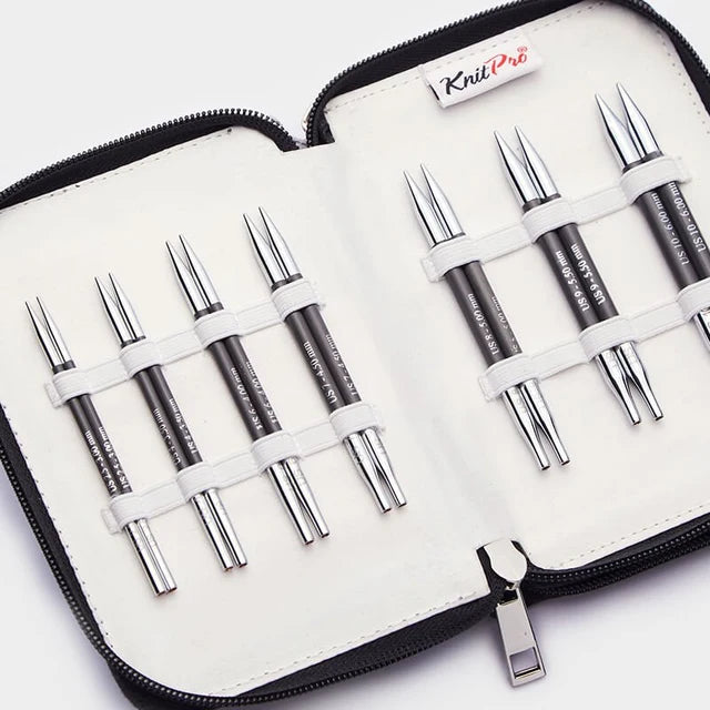 KnitPro Karbonz Special Midi – udskifteligt rundpindesæt, 10 cm