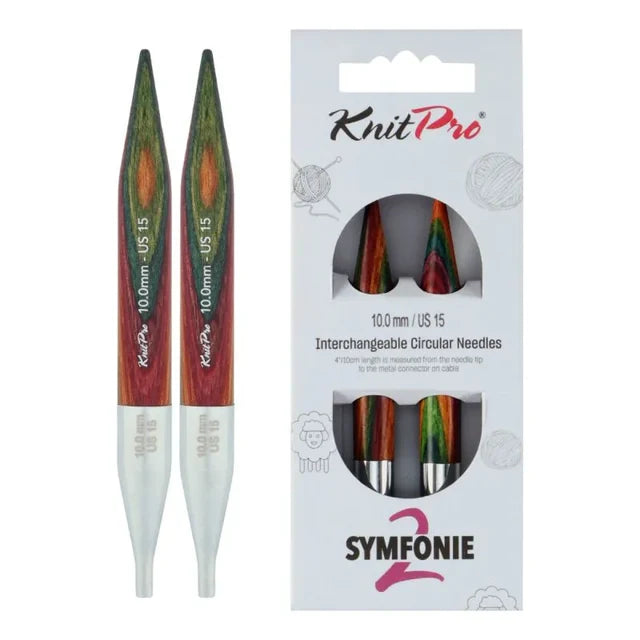 KnitPro Symfonie 2 udskiftelige pindespidser – Normal 13 cm