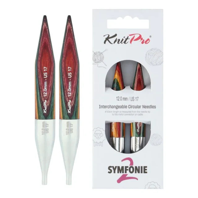 KnitPro Symfonie 2 udskiftelige pindespidser – Normal 13 cm