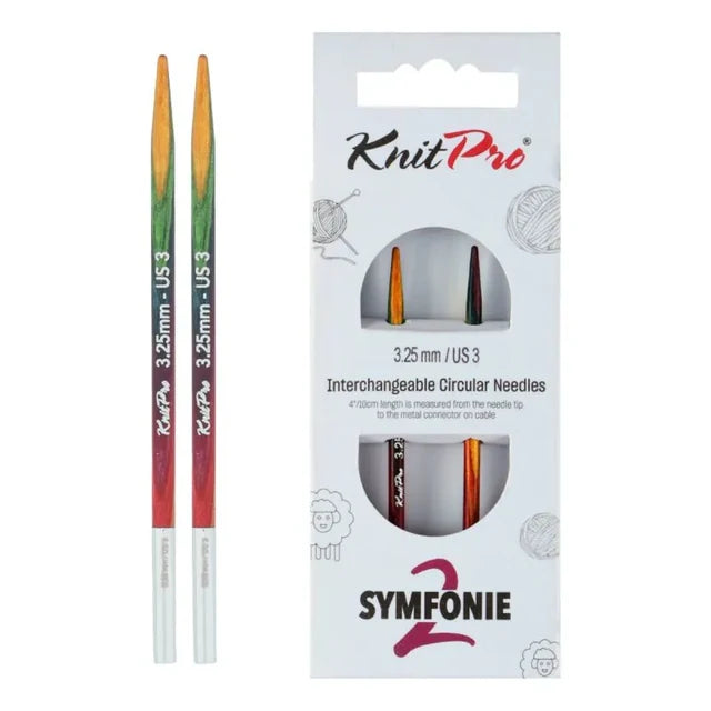 KnitPro Symfonie 2 udskiftelige pindespidser – Normal 13 cm