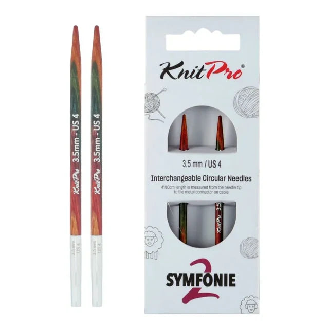 KnitPro Symfonie 2 udskiftelige pindespidser – Normal 13 cm