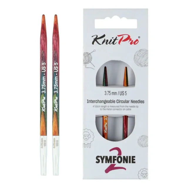 KnitPro Symfonie 2 udskiftelige pindespidser – Normal 13 cm
