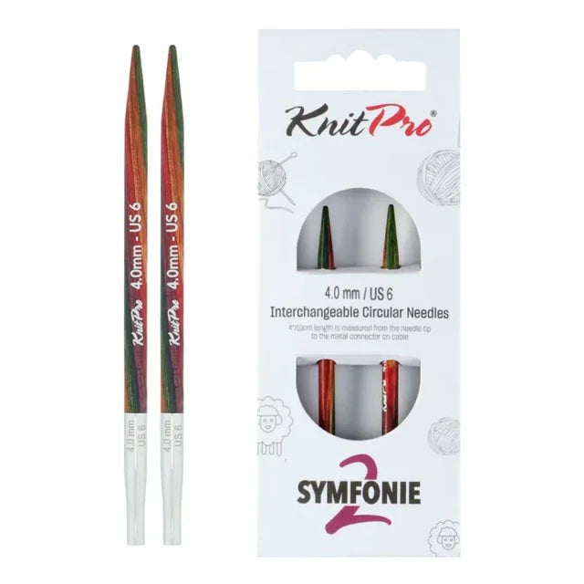 KnitPro Symfonie 2 udskiftelige pindespidser – Normal 13 cm