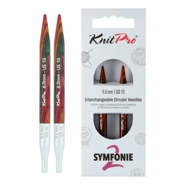 KnitPro Symfonie 2 udskiftelige pindespidser – Normal 13 cm