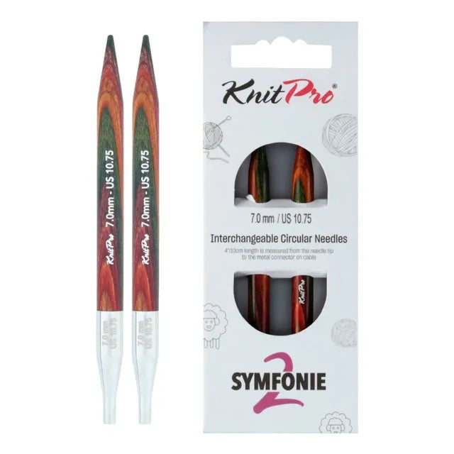 KnitPro Symfonie 2 udskiftelige pindespidser – Normal 13 cm