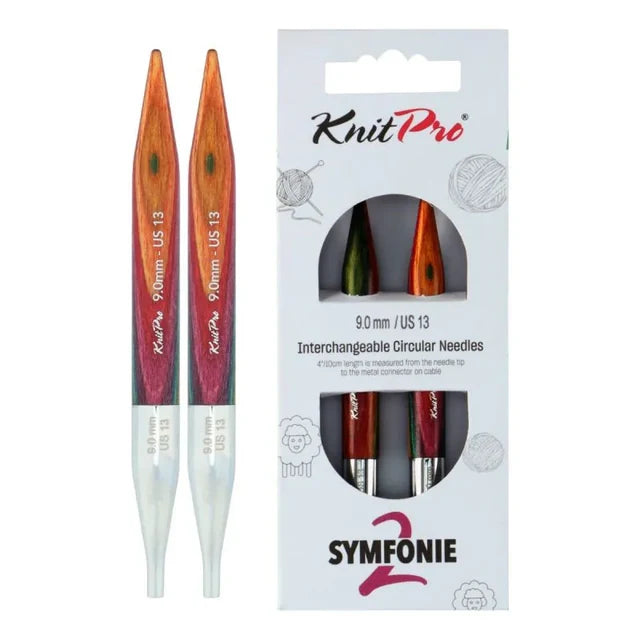 KnitPro Symfonie 2 udskiftelige pindespidser – Normal 13 cm