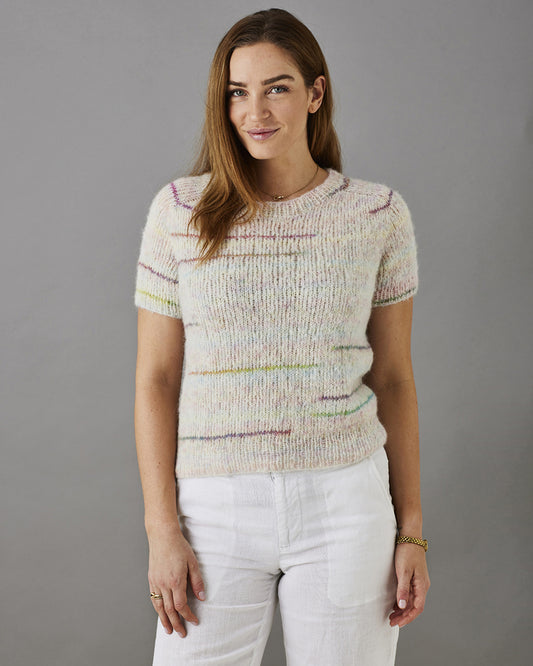 Komplet garnpakke til Nellie – T-shirt med sadelskulder | L–XL–XXL