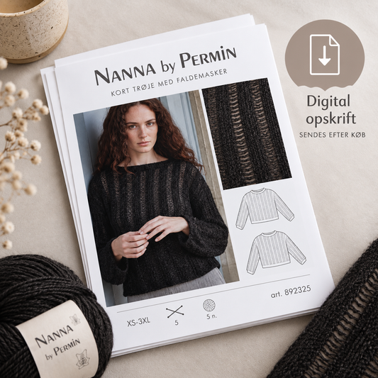 Opskrift til strikkekit: Nanna (3)