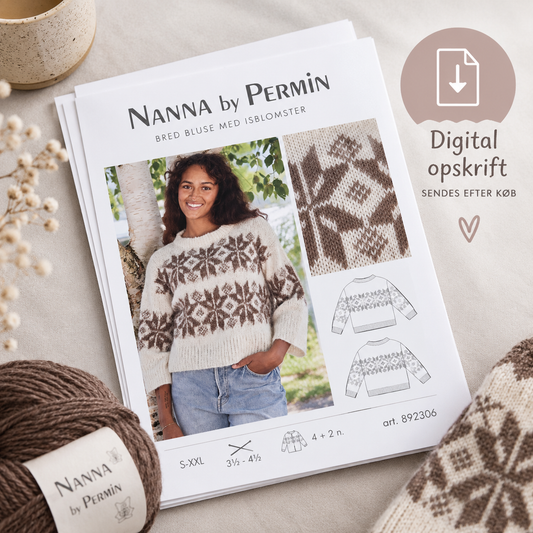 Opskrift til strikkekit: Nanna (2)