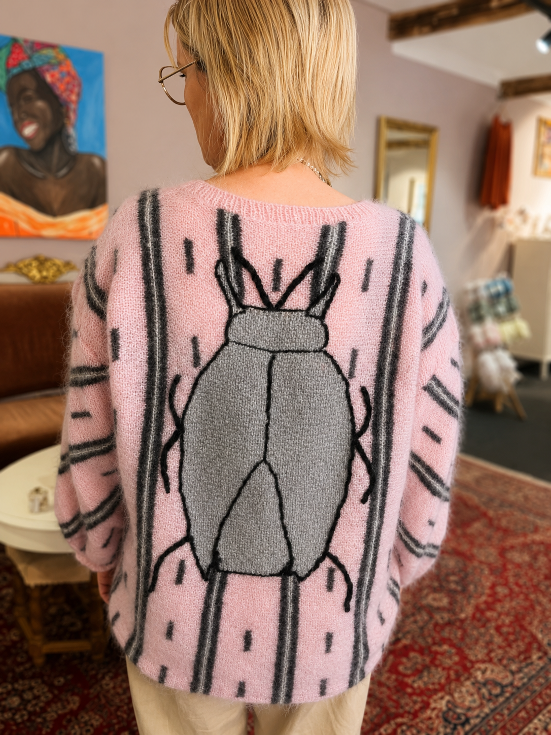 Komplet garnpakke til Khepri – Sweater med bille | L–XL