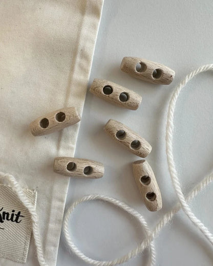 PetiteKnit Duffelknapper 25 mm – 6 stk.