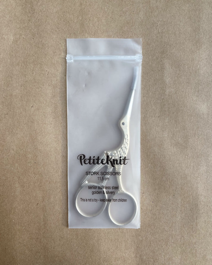 PetiteKnit Storkesaks – gylden broderisaks