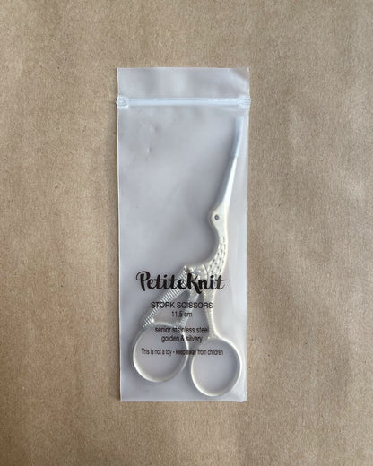 PetiteKnit Storkesaks – gylden broderisaks