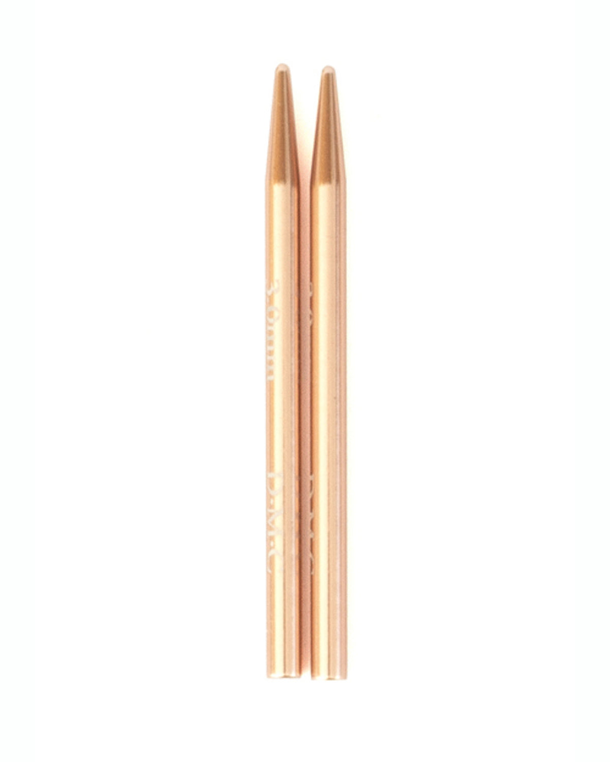 DMC Rose gold korte udskiftelige rundpinde 3,50 mm
