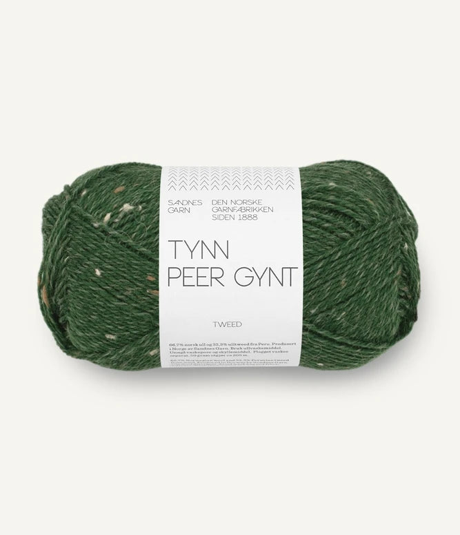 Tynn Peer Gynt Forest Green / Brown Tweed 8085