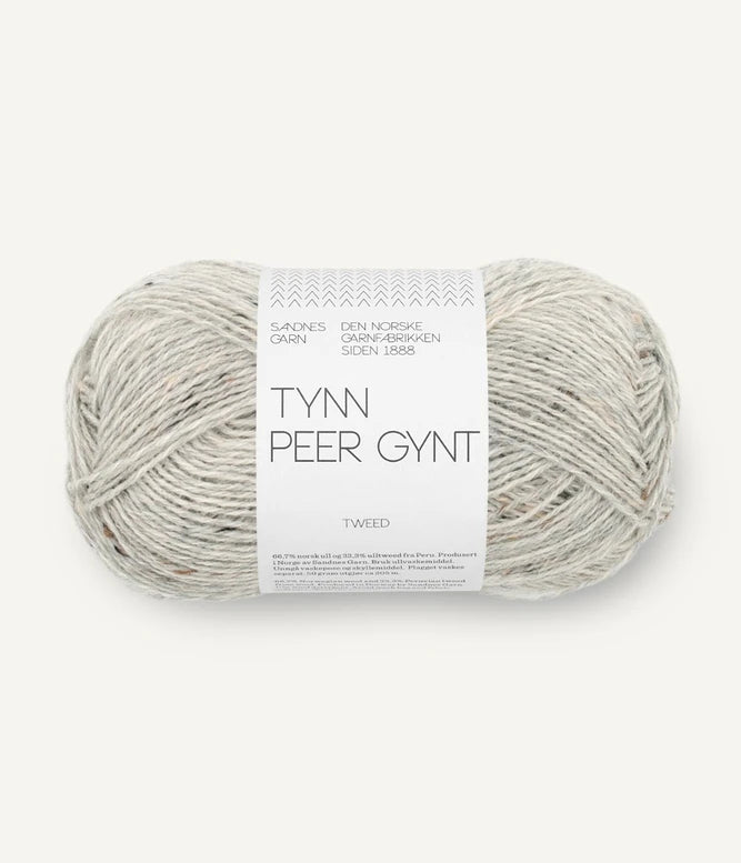Tynn Peer Gynt Light Grey Melange / Brown Tweed 1034