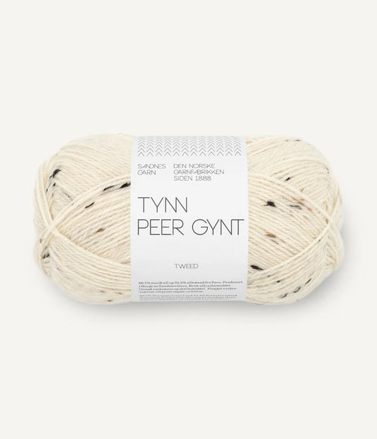 Tynn Peer Gynt Natural White / Brown Tweed 2523