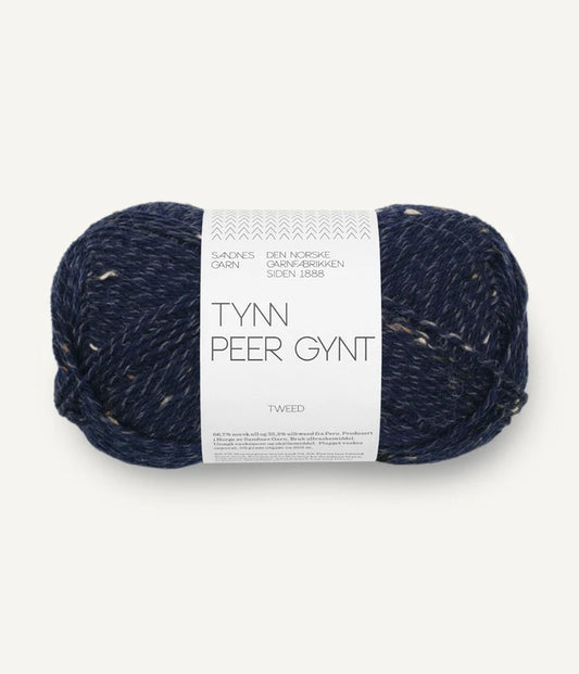Tynn Peer Gynt Navy / Brown Tweed 5585