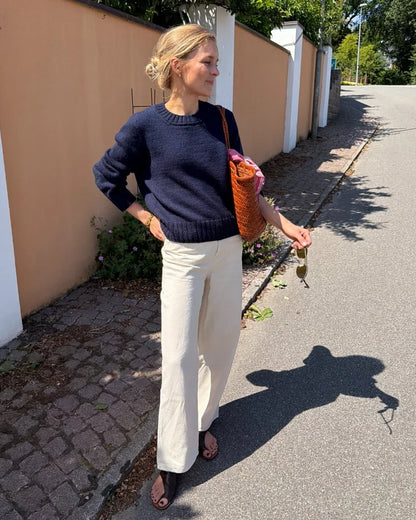 Opskrift: Vega Sweater – dansk strikkeopskrift