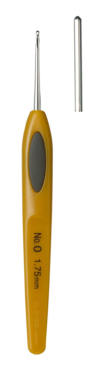 Clover Soft Touch Hæklenåle – fine størrelser (0,5–1,75 mm)