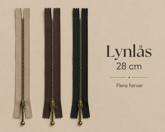 PetiteKnit Lynlås 28 cm